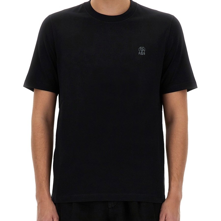 Brunello Cucinelli Logo Printed Crewneck