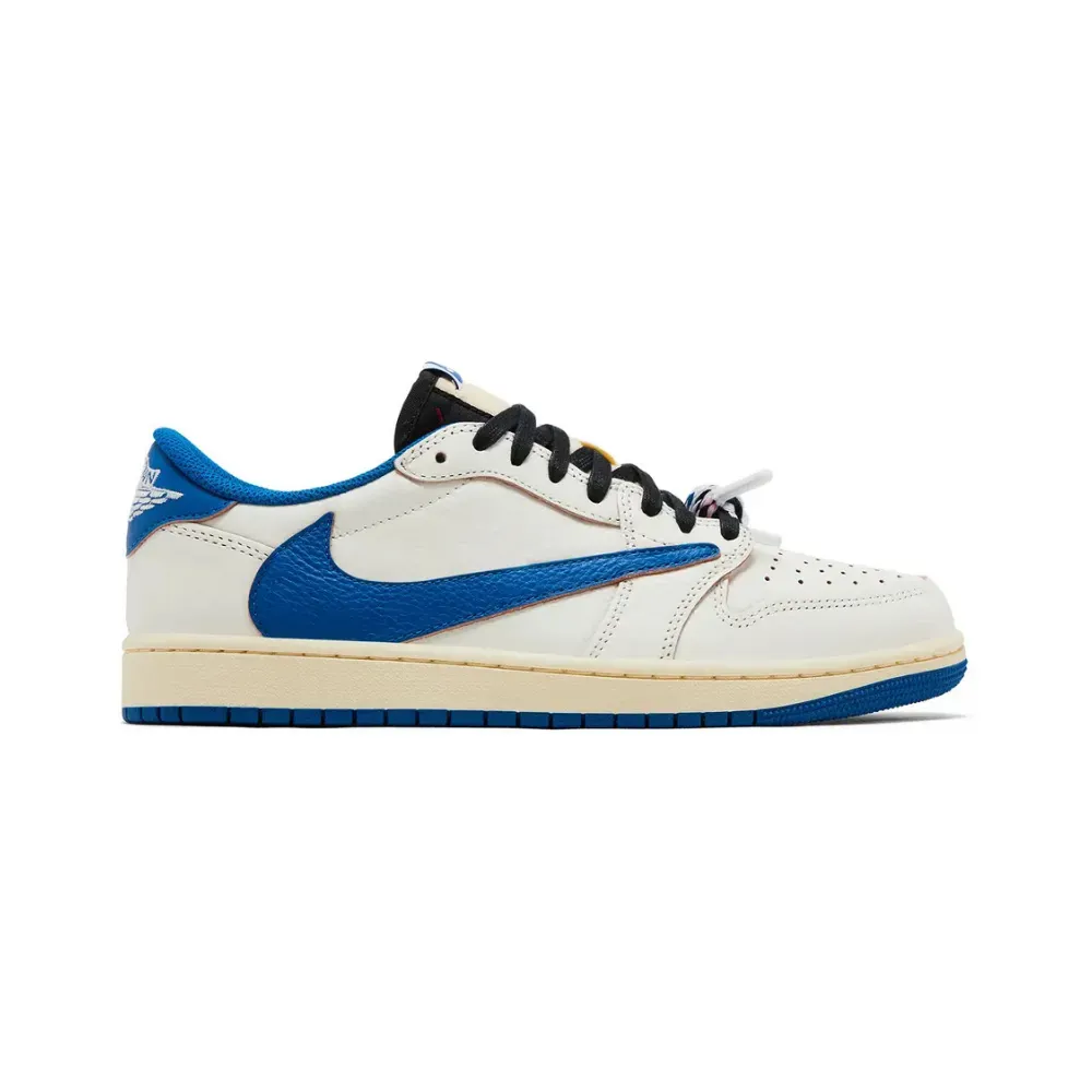 Air Jordan 1 Low x Travis Scott x Fragment 'Sail Military Blue'
