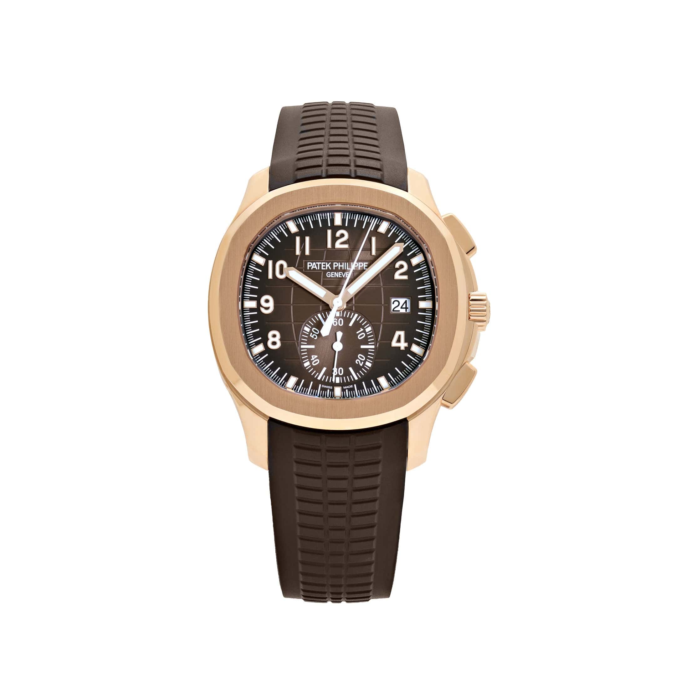 Aquanaut 5968R-001 Chronograph Rose Gold Brown Dial