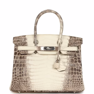 Hermès Birkin 30 Himalaya Niloticus Crocodile Palladium