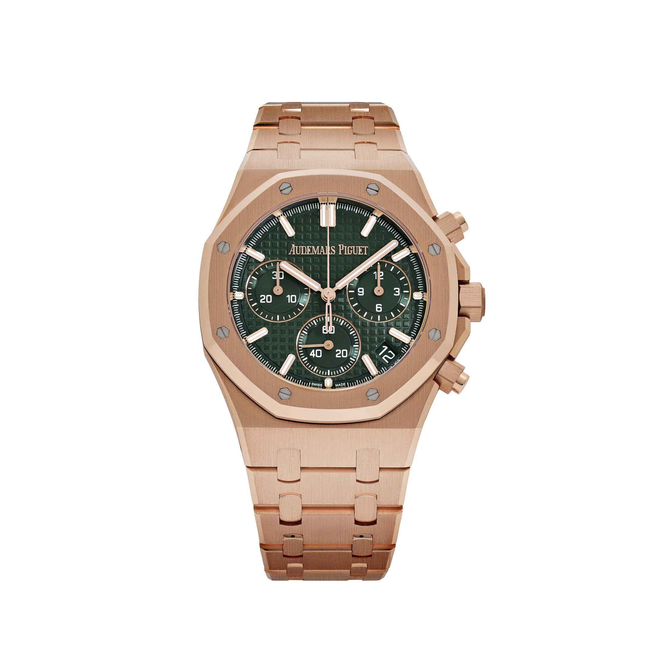 Audemars Piguet Royal Oak Chronograph Rose Gold Khaki Green Dia